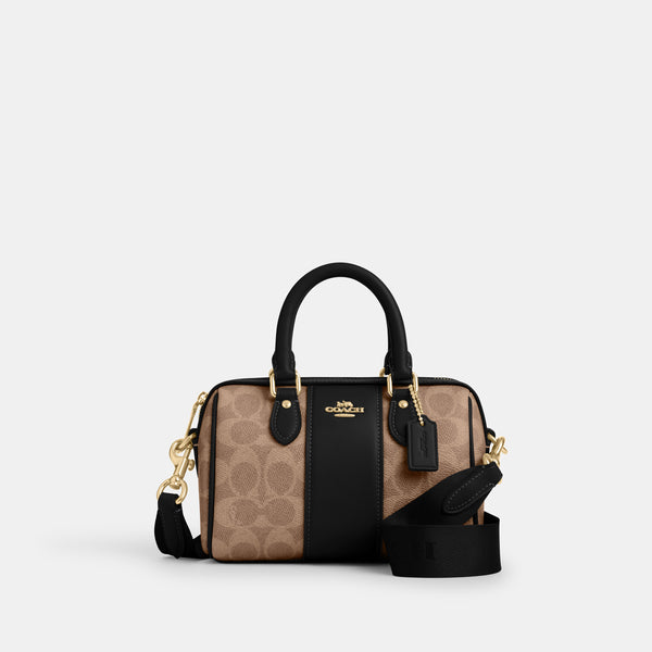 Mini Rowan Crossbody In Signature Canvas With Stripe