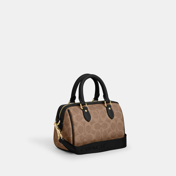 Mini Rowan Crossbody In Signature Canvas With Stripe