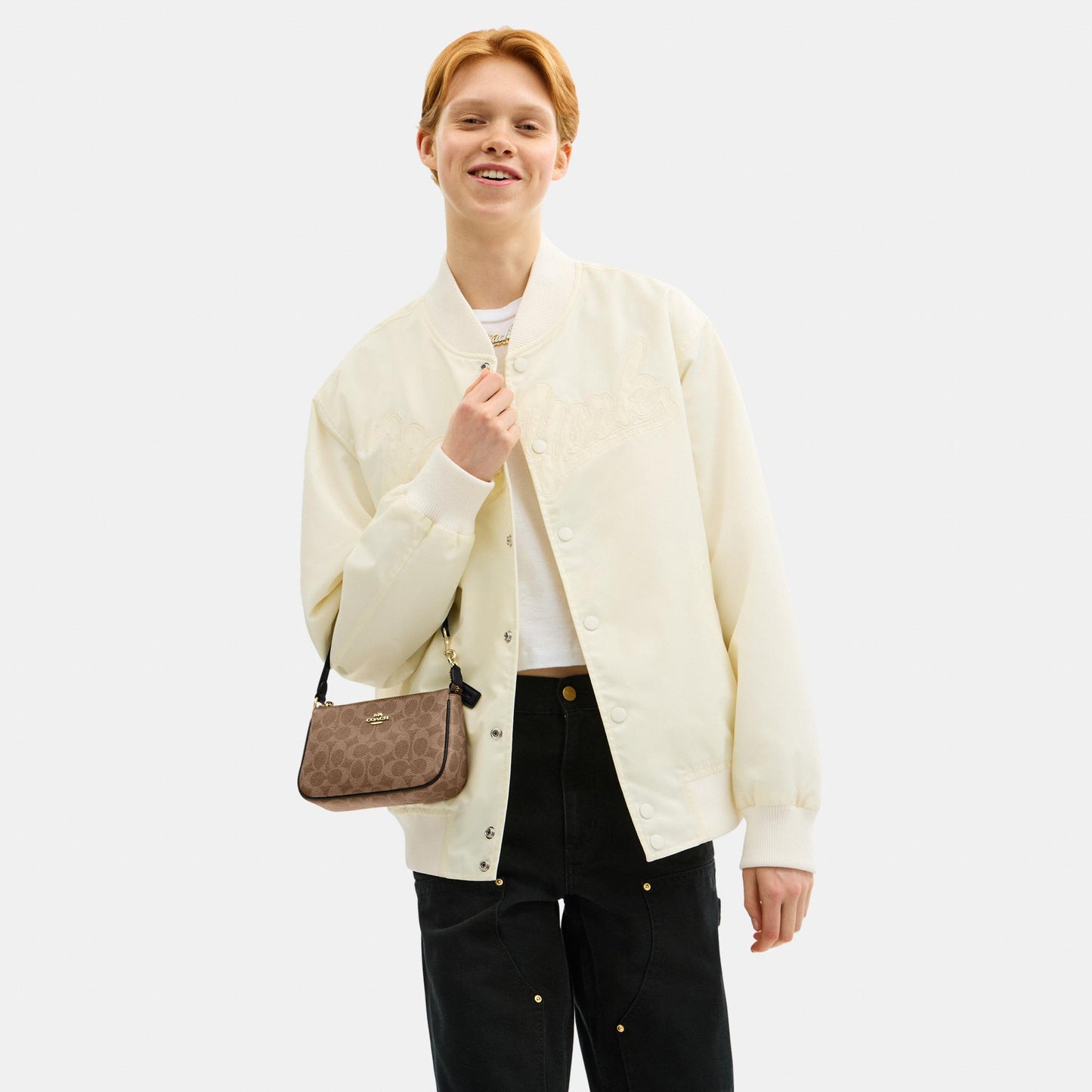 CW426-Nolita 19 in Signature Canvas-Im/Tan/Black