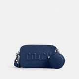 CW540-Charter Slim Crossbody With Coach Graphic-Deep Blue