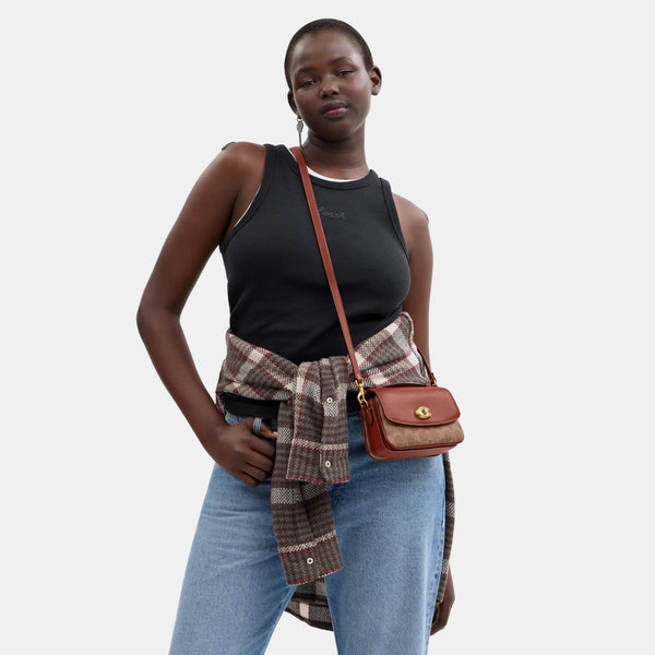 Cassie Crossbody Bag 17 In Signature Canvas