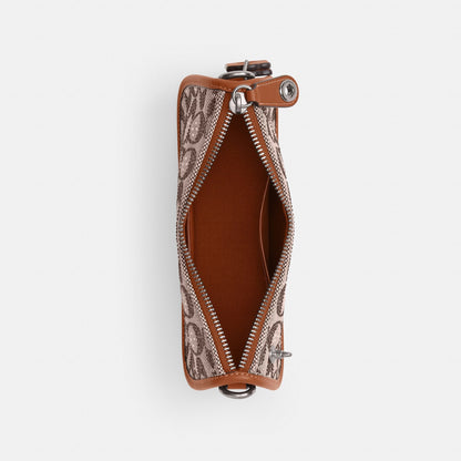 CW568-Swinger 20 In Crystal Signature Jacquard-Lh/Burnished Amber