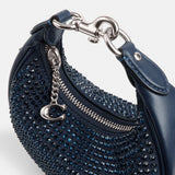 CW574-Jonie Bag With Crystal-Lh/Dark Navy