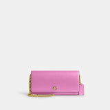 cw586-Evie Long Wallet With Chain-B4/Fuchsia.