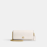 cw586-Evie Long Wallet With Chain-B4/Chalk