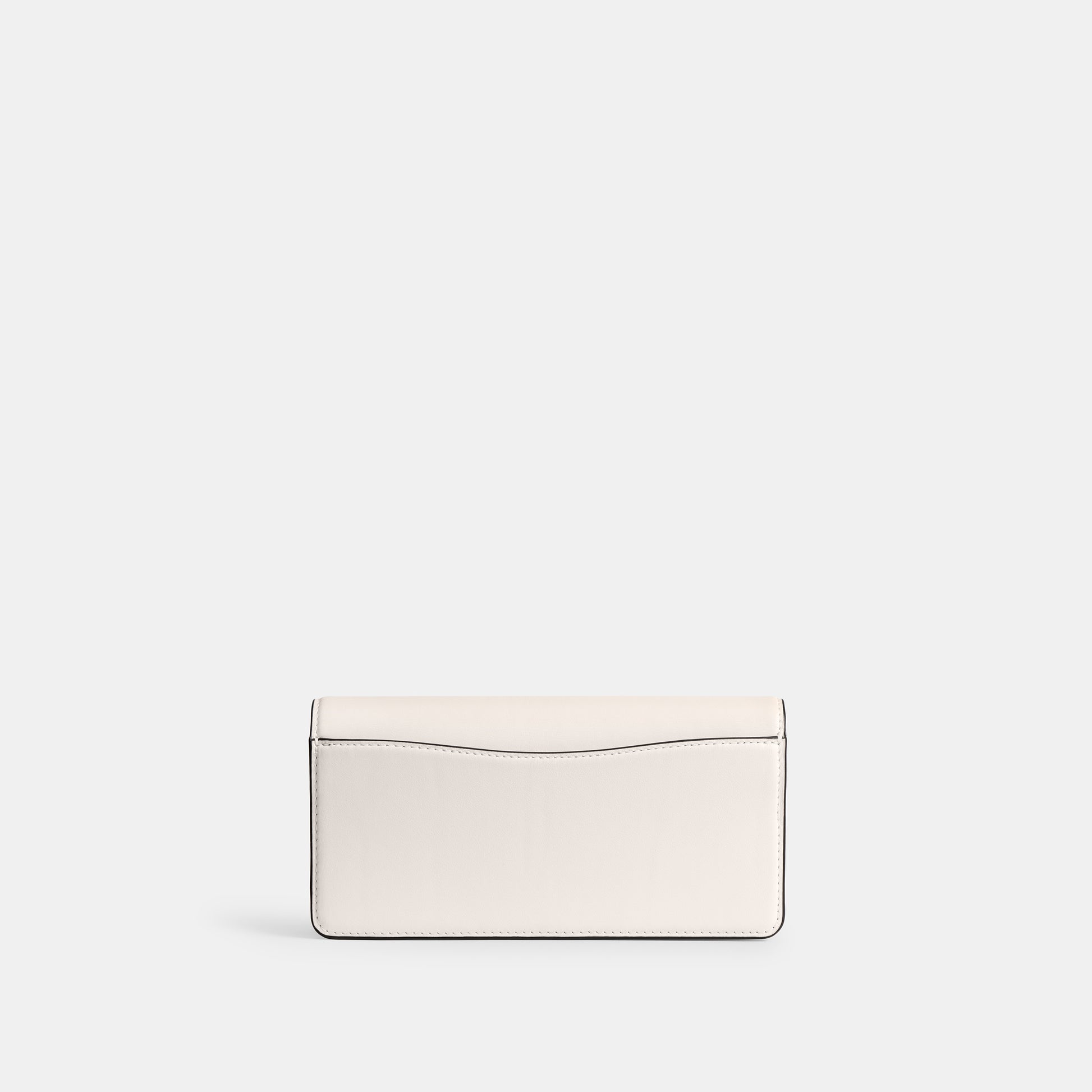 cw586-Evie Long Wallet With Chain-B4/Chalk