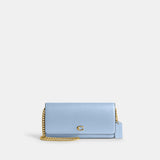 cw586-Evie Long Wallet With Chain-B4/Bluebell