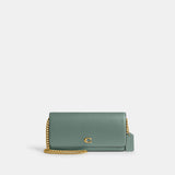 cw586-Evie Long Wallet With Chain-B4/Sage