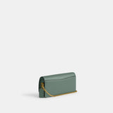 CW586-Evie Long Wallet With Chain-B4/Sage