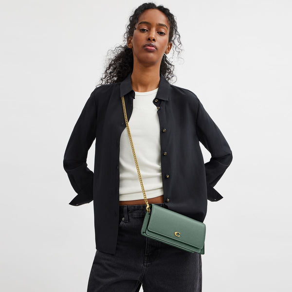 Evie Long Wallet With Chain