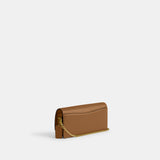 CW586-Evie Long Wallet With Chain-B4/Honey Brown