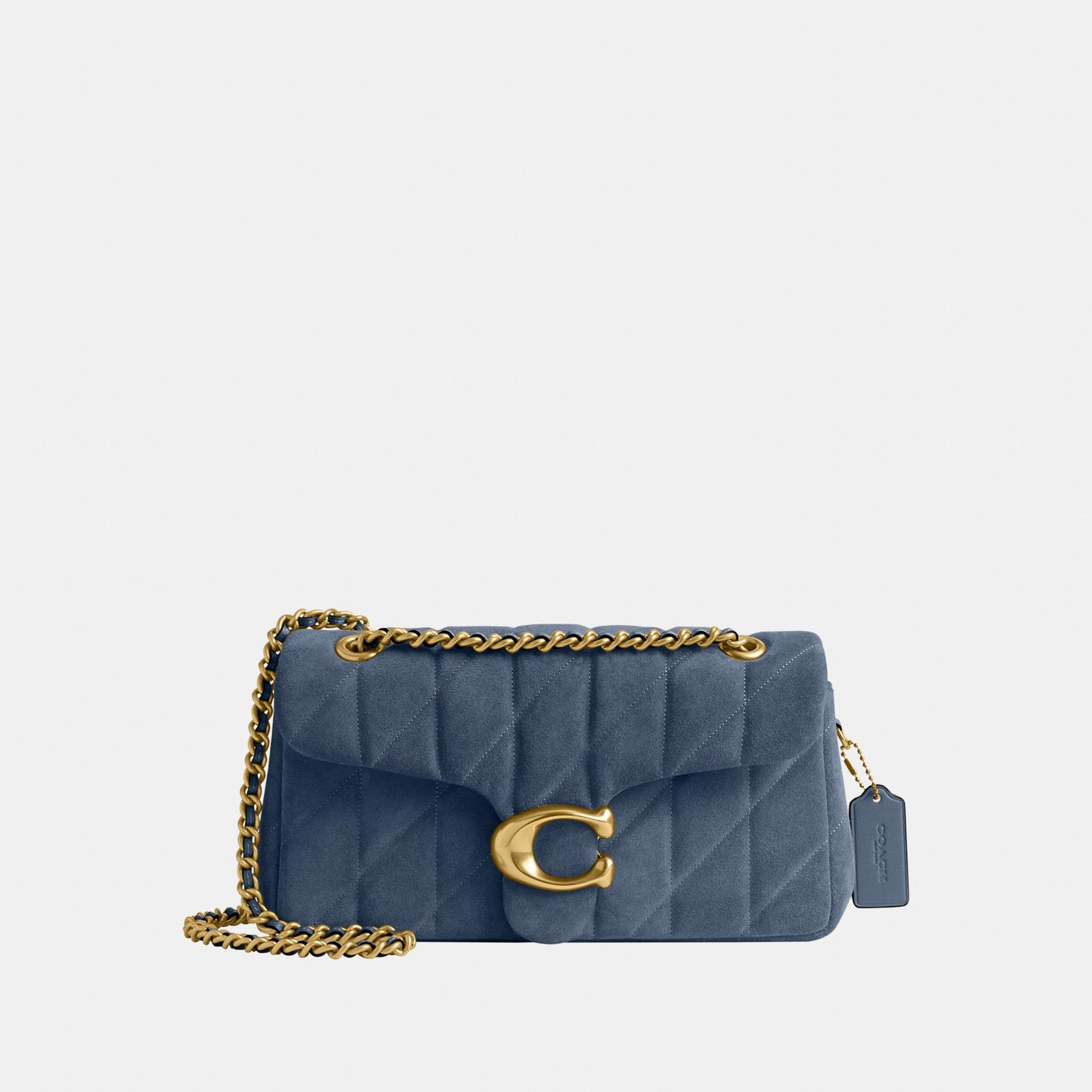 CW620-Tabby Shoulder Bag 26 with Quilting-B4/Light Denim