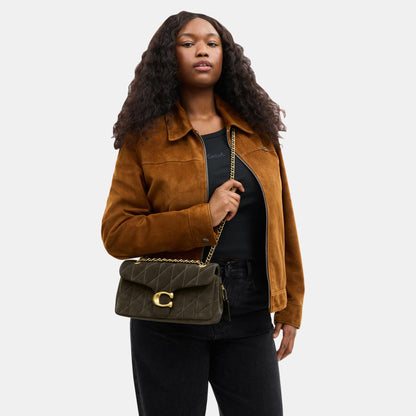CW620-Tabby Shoulder Bag 26 with Quilting-B4/Olive
