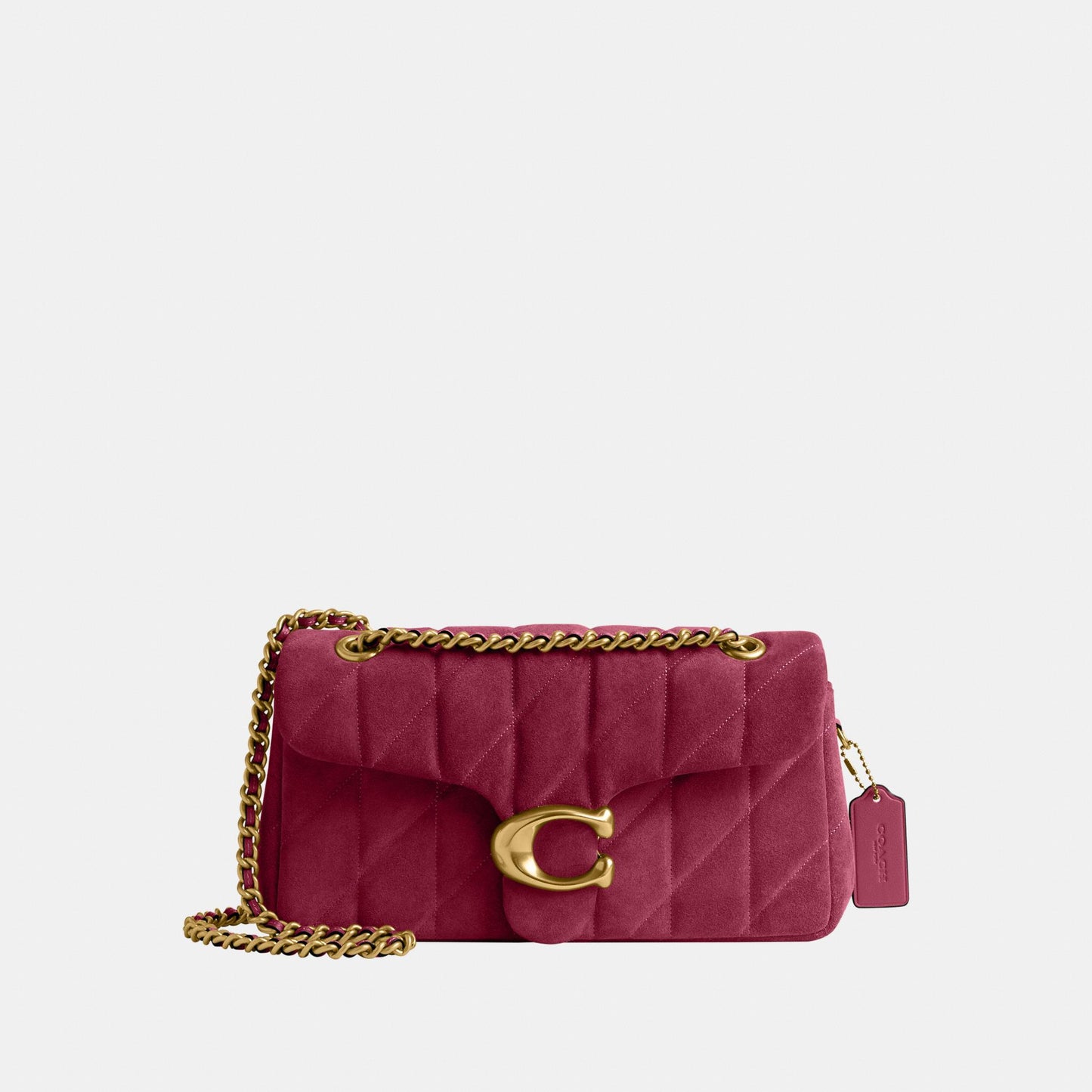 CW620-Tabby Shoulder Bag 26 with Quilting-B4/Dark Fuchsia