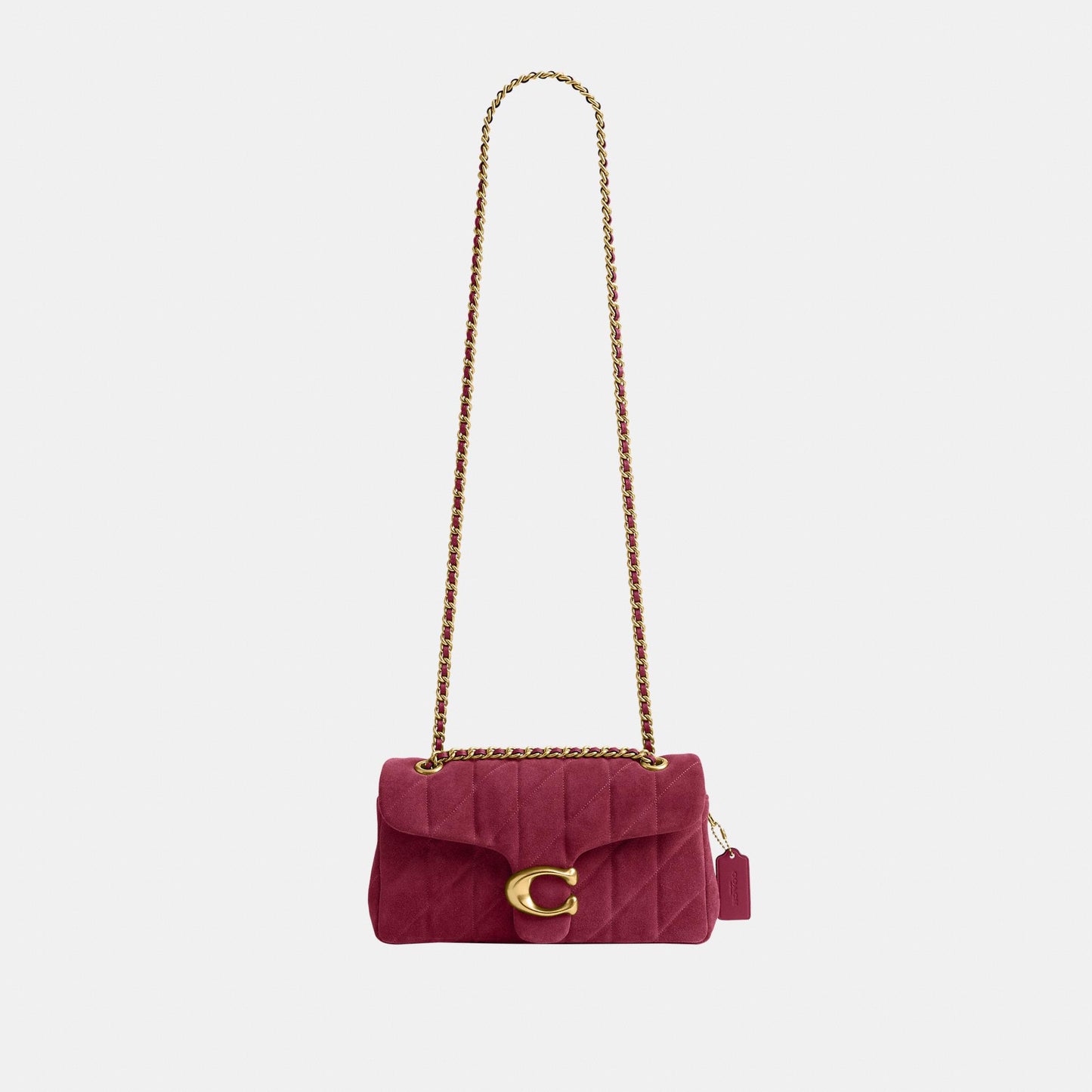 CW620-Tabby Shoulder Bag 26 with Quilting-B4/Dark Fuchsia