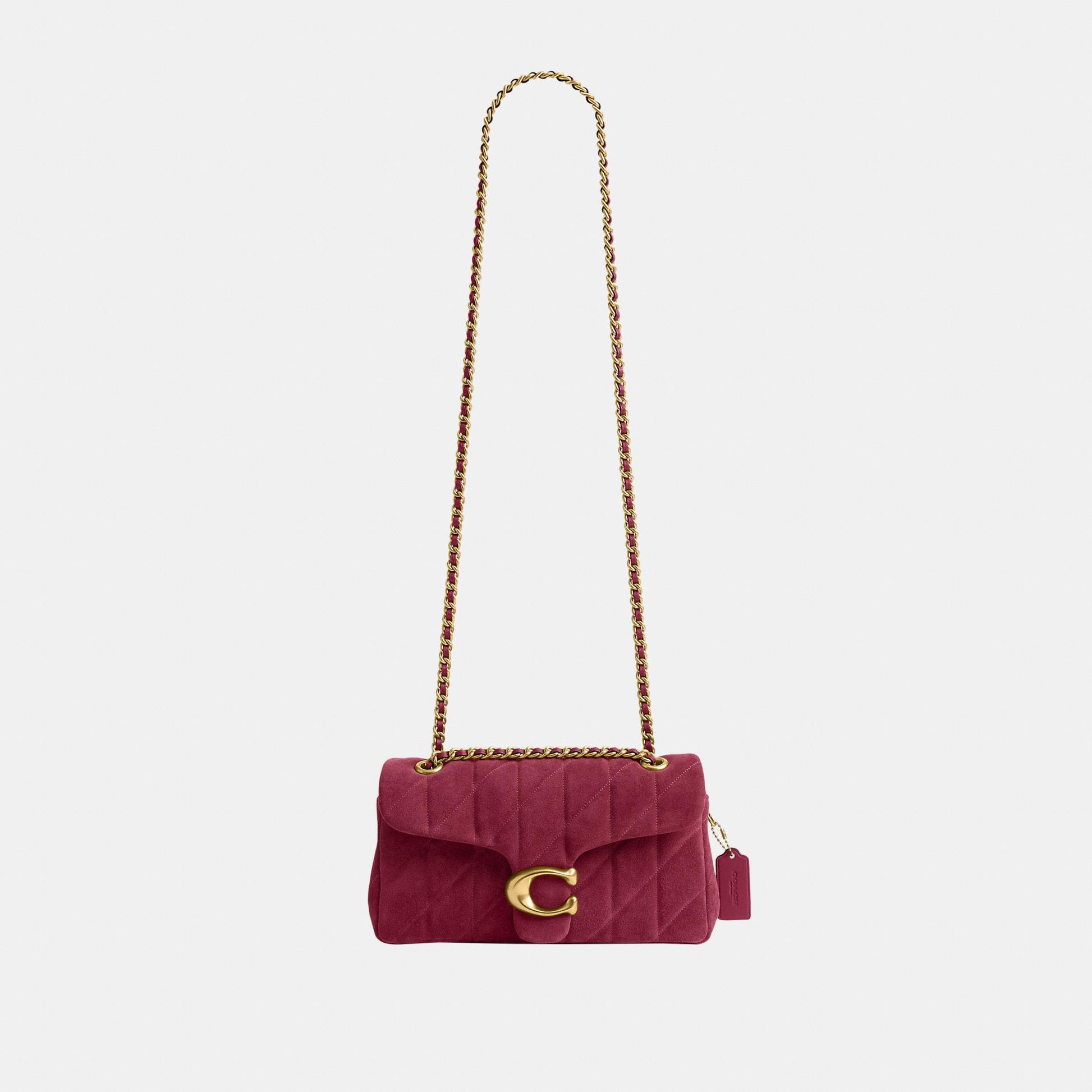 CW620-Tabby Shoulder Bag 26 with Quilting-B4/Dark Fuchsia