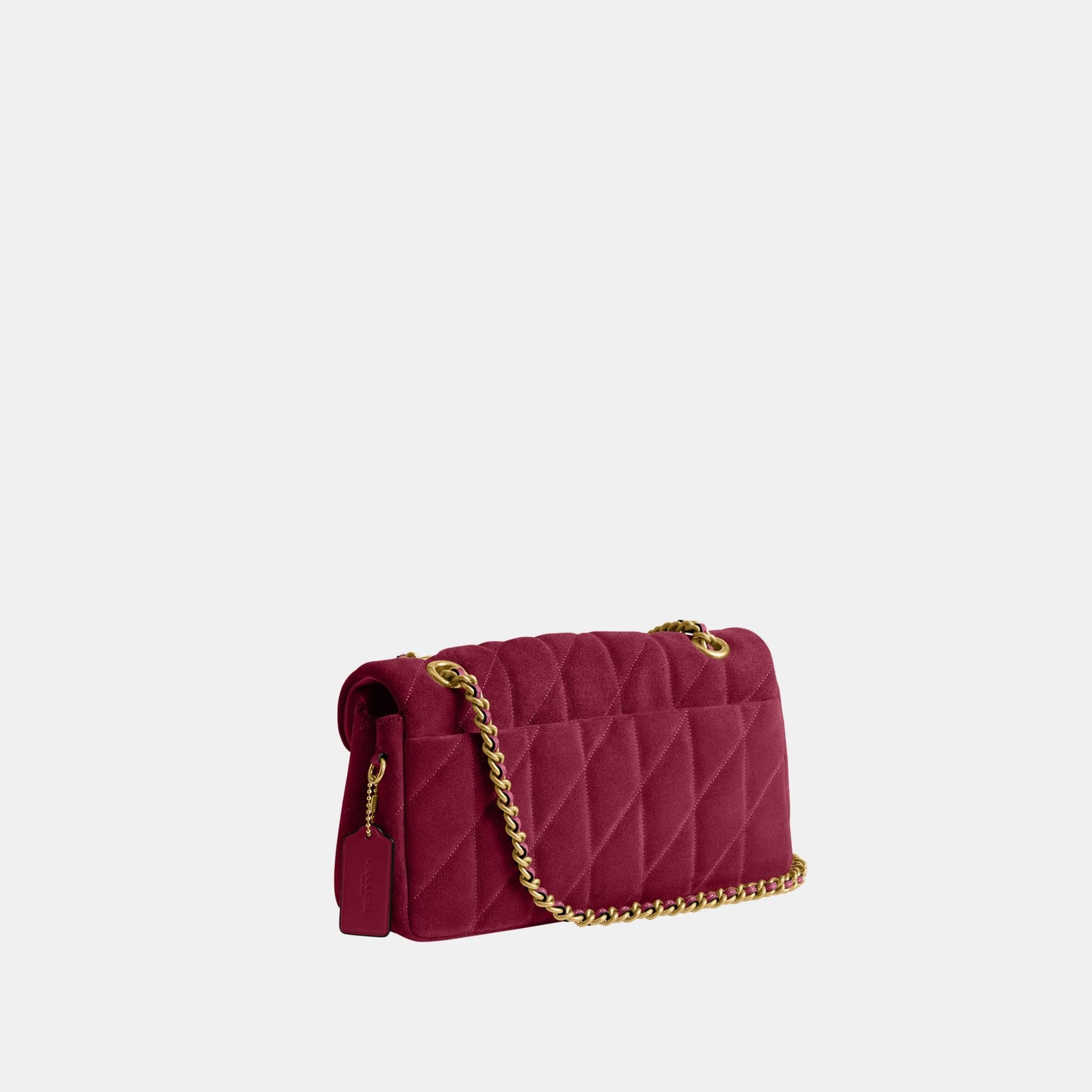 CW620-Tabby Shoulder Bag 26 with Quilting-B4/Dark Fuchsia