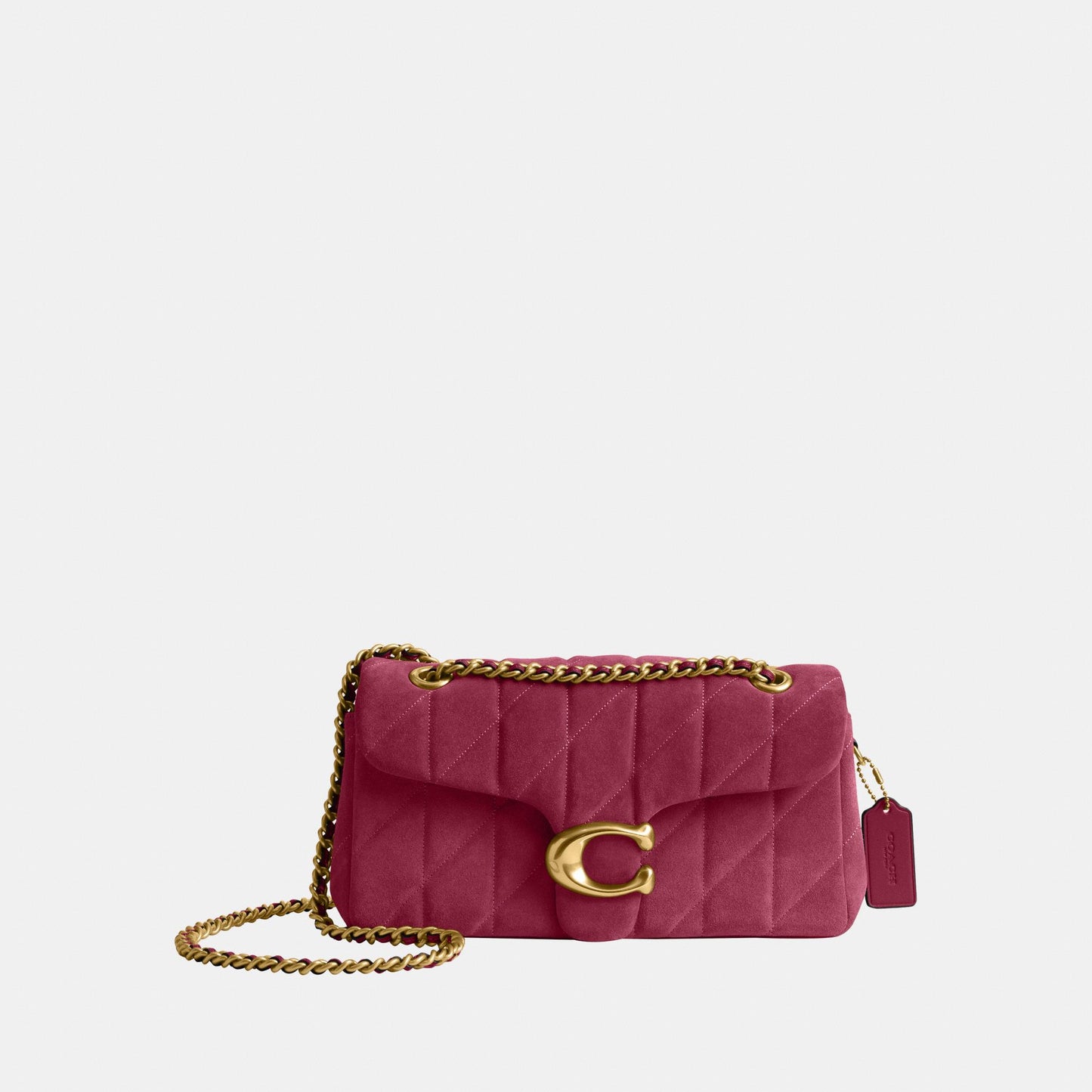 CW620-Tabby Shoulder Bag 26 with Quilting-B4/Dark Fuchsia