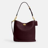 cw624-Willow Soft Bucket Bag-B4/Merlot