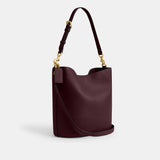 cw624-Willow Soft Bucket Bag-B4/Merlot