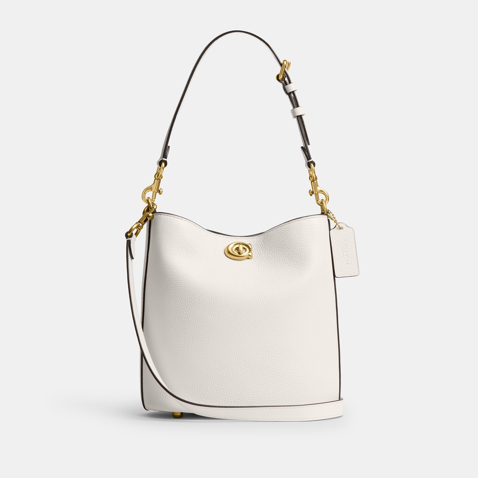 cw625-Willow Soft Bucket Bag 19-B4/Chalk
