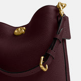 cw625-Willow Soft Bucket Bag 19-B4/Merlot