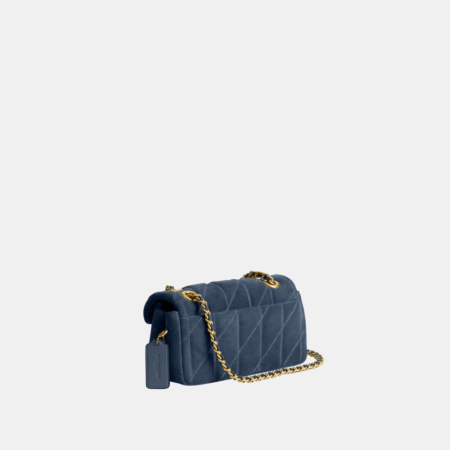 CW626-Tabby Shoulder Bag 20 with Quilting-B4/Light Denim