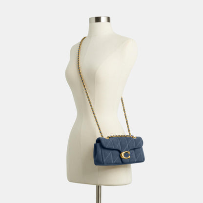 CW626-Tabby Shoulder Bag 20 with Quilting-B4/Light Denim