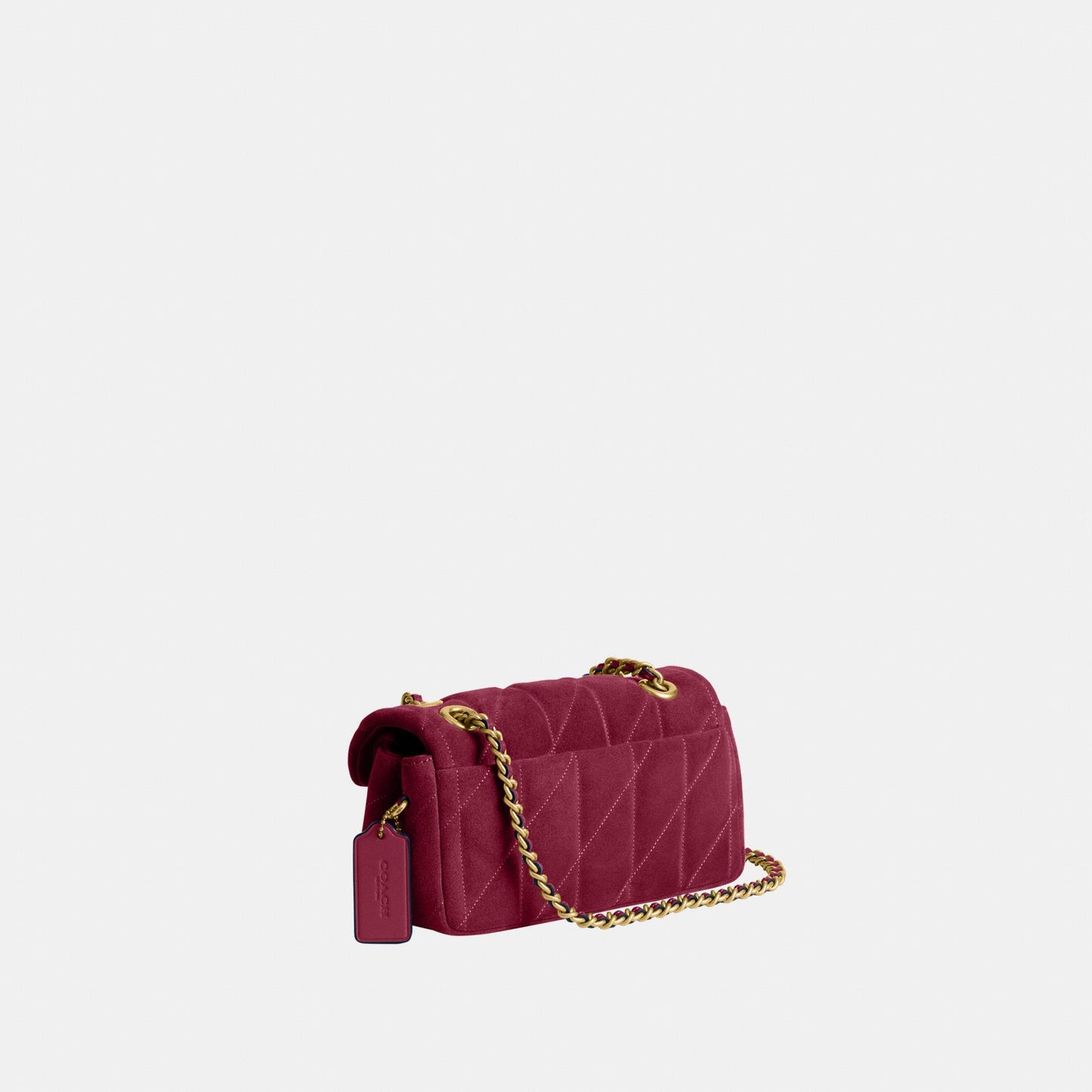 CW626-Tabby Shoulder Bag 20 with Quilting-B4/Dark Fuchsia