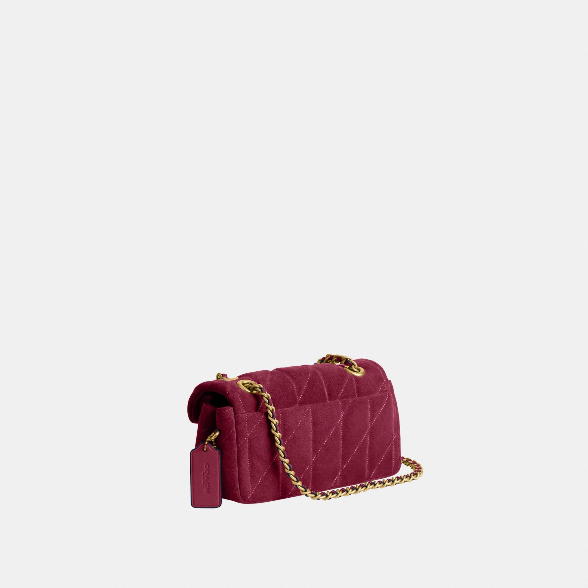 CW626-Tabby Shoulder Bag 20 with Quilting-B4/Dark Fuchsia