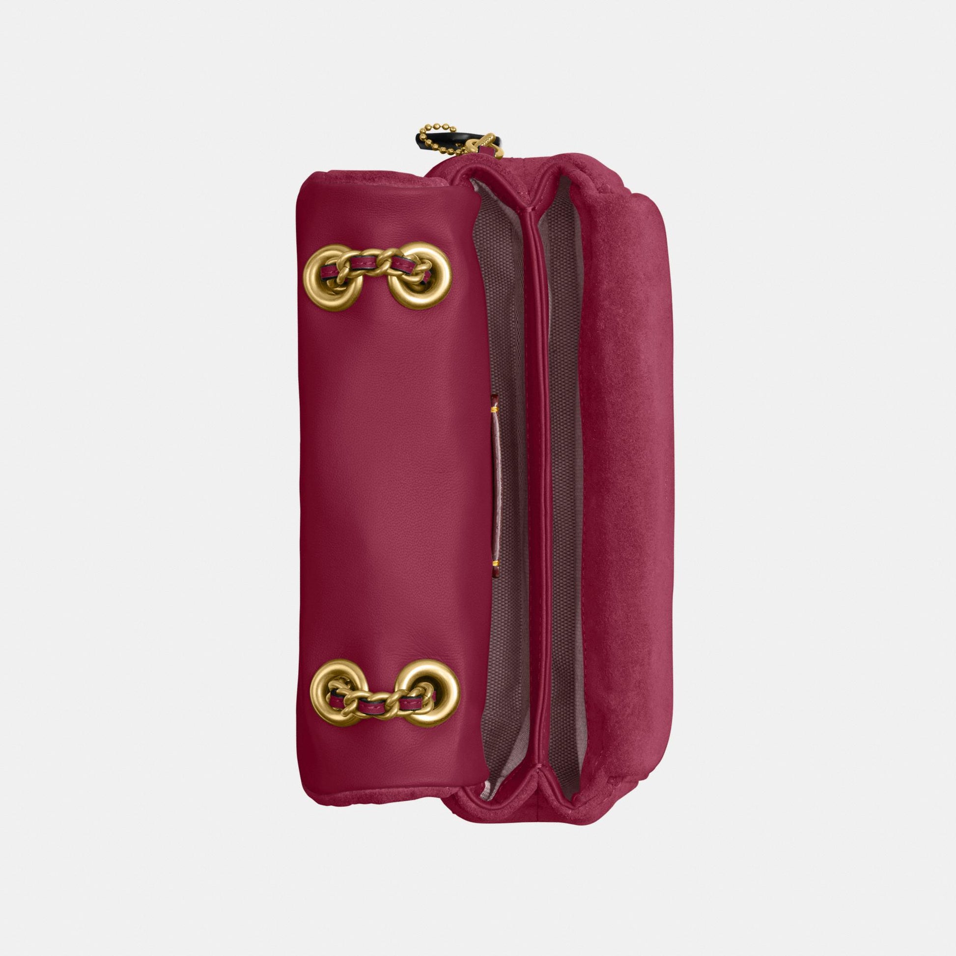 CW626-Tabby Shoulder Bag 20 with Quilting-B4/Dark Fuchsia