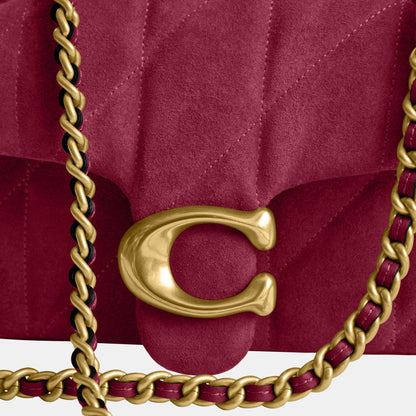 CW626-Tabby Shoulder Bag 20 with Quilting-B4/Dark Fuchsia