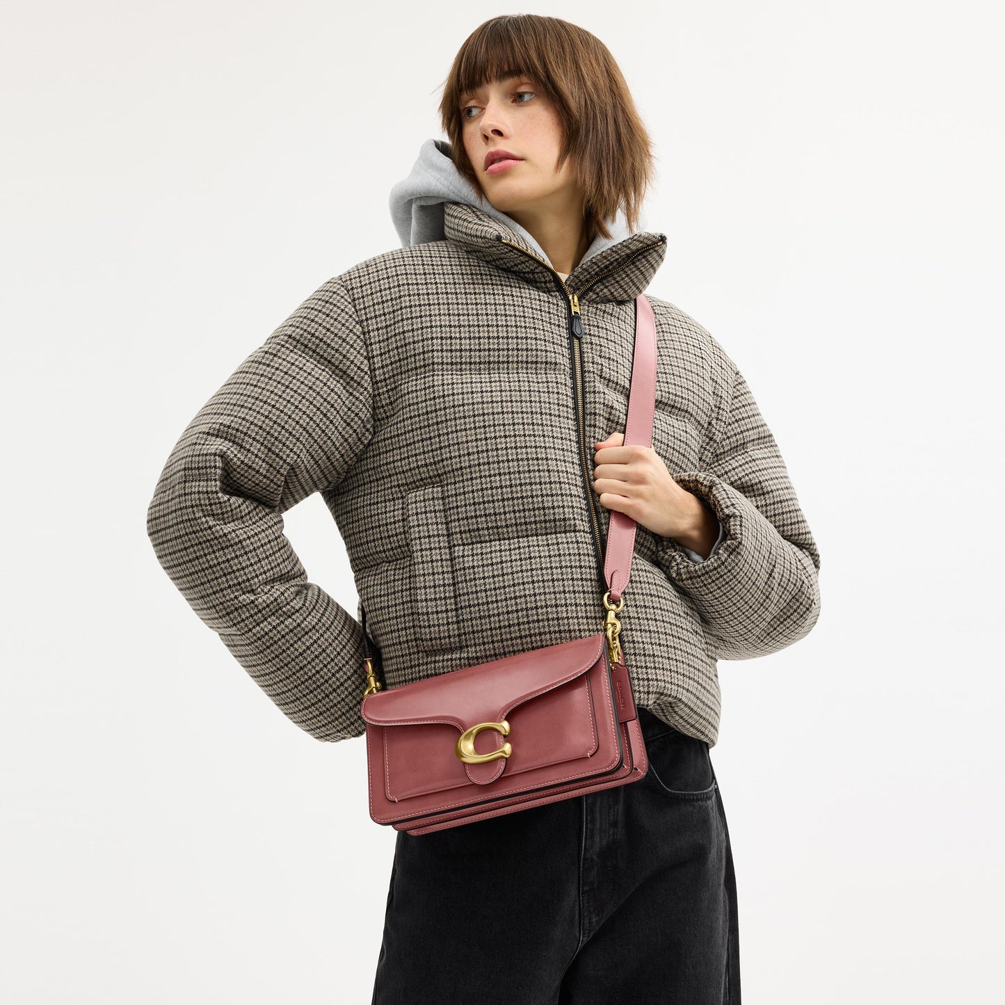 CW631-Tabby Shoulder Bag 26-B4/Peony