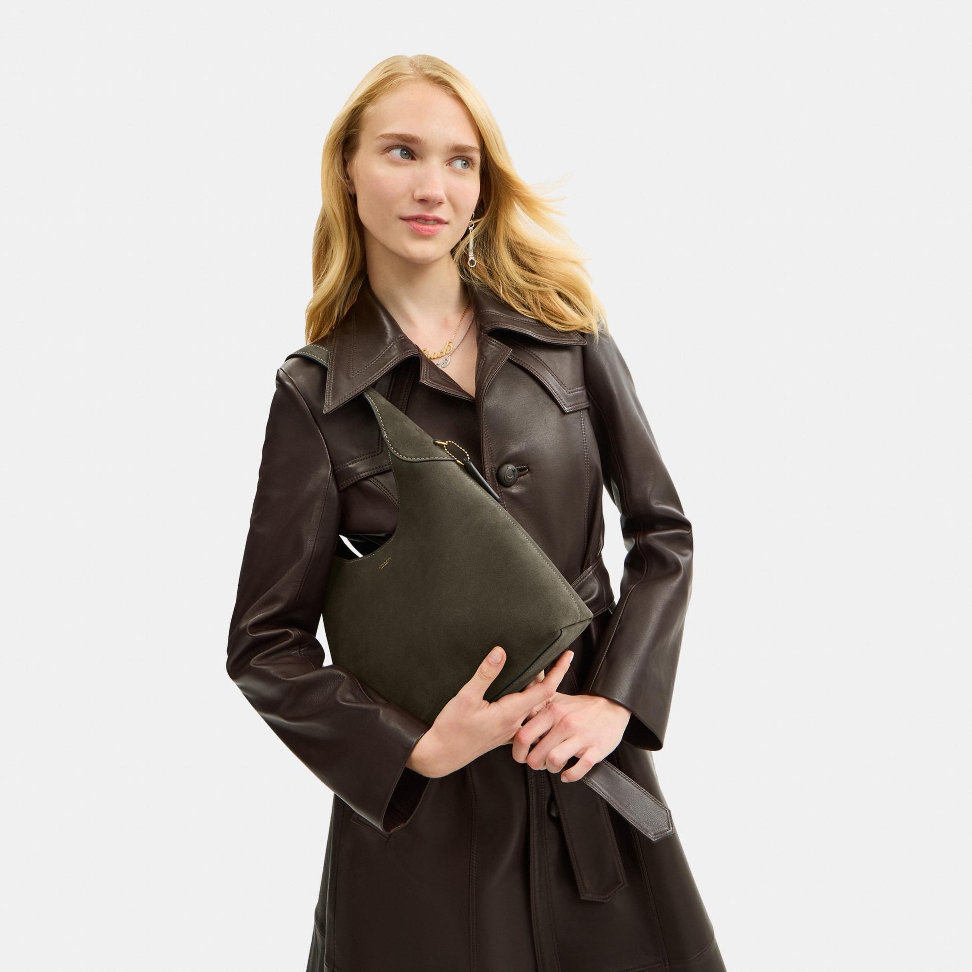 CW637-Brooklyn Shoulder Bag 28-B4/Olive