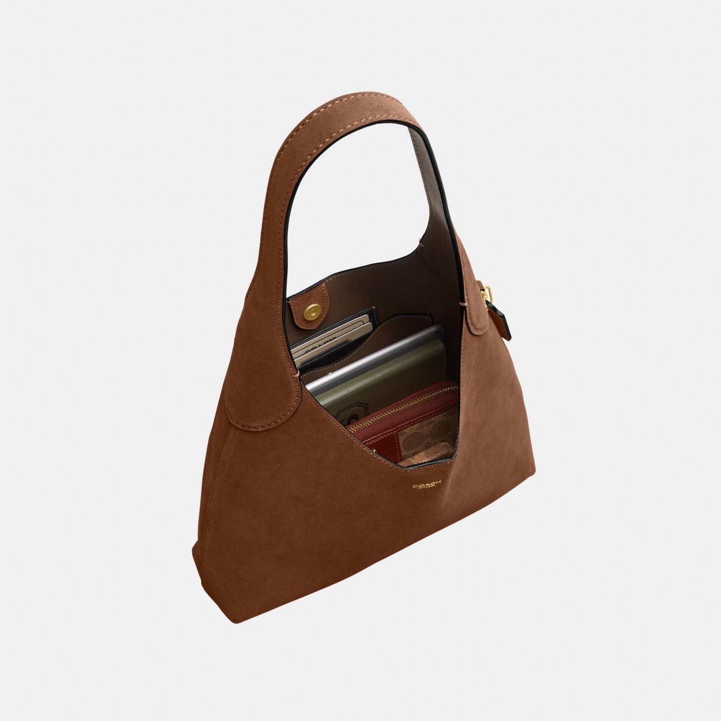 CW637-Brooklyn Shoulder Bag 28-B4/Warm Brown
