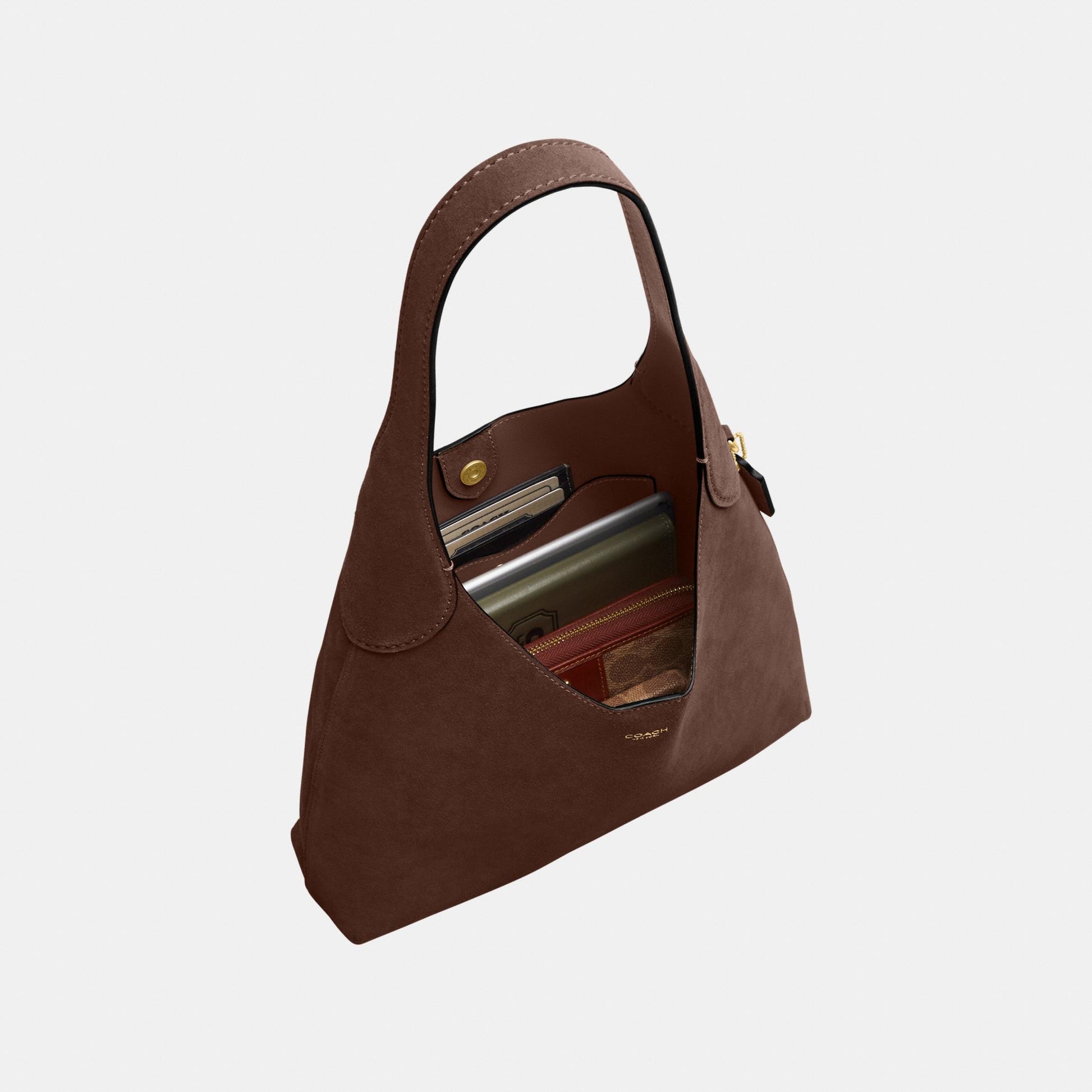 CW637-Brooklyn Shoulder Bag 28-B4/Dark Chocolate