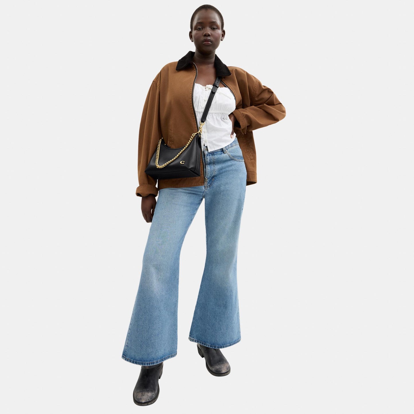 CW640-Juliet Shoulder Bag 25-B4/Black