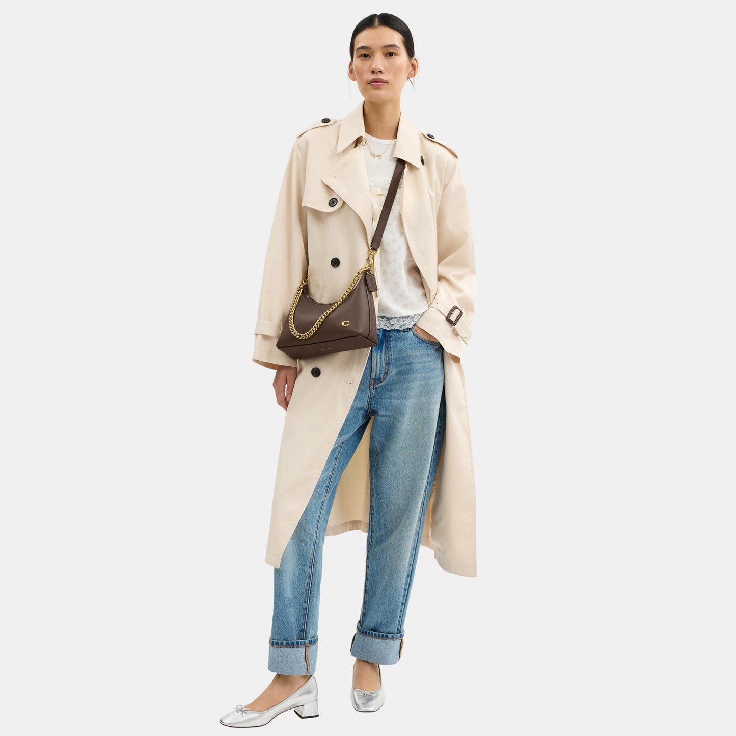 CW640-Juliet Shoulder Bag 25-B4/Dark Stone