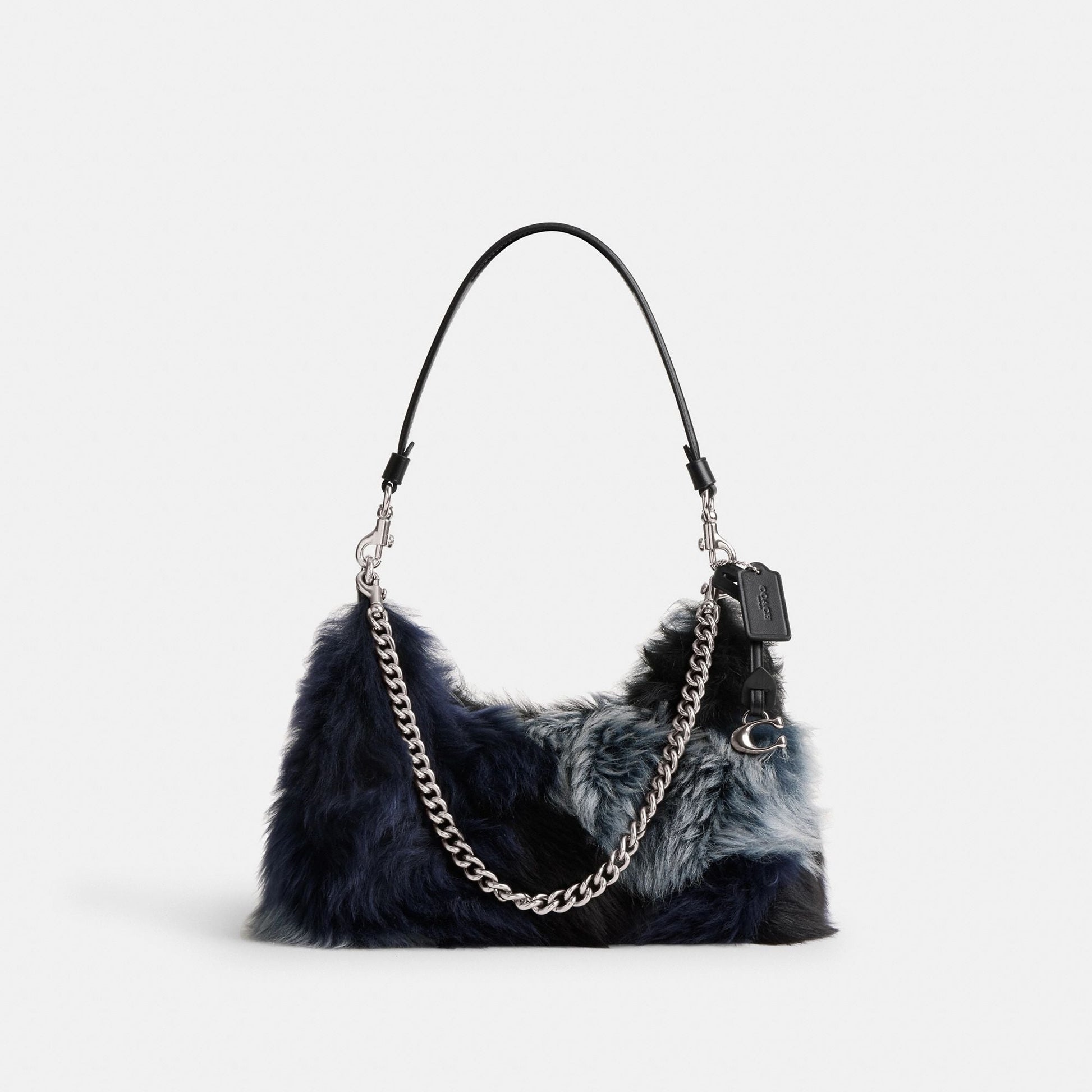 CW646-Juliet Shoulder Bag 25 With Patchwork-Lh/Blue Multi