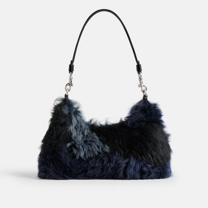 CW646-Juliet Shoulder Bag 25 With Patchwork-Lh/Blue Multi