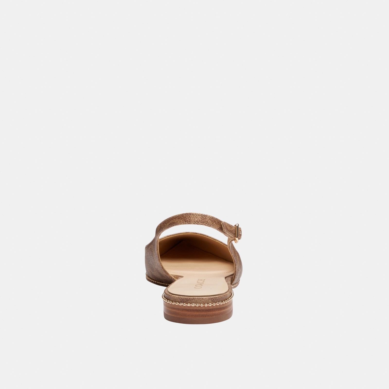 CW999-Claire Skimmer In Signature Canvas-Tan