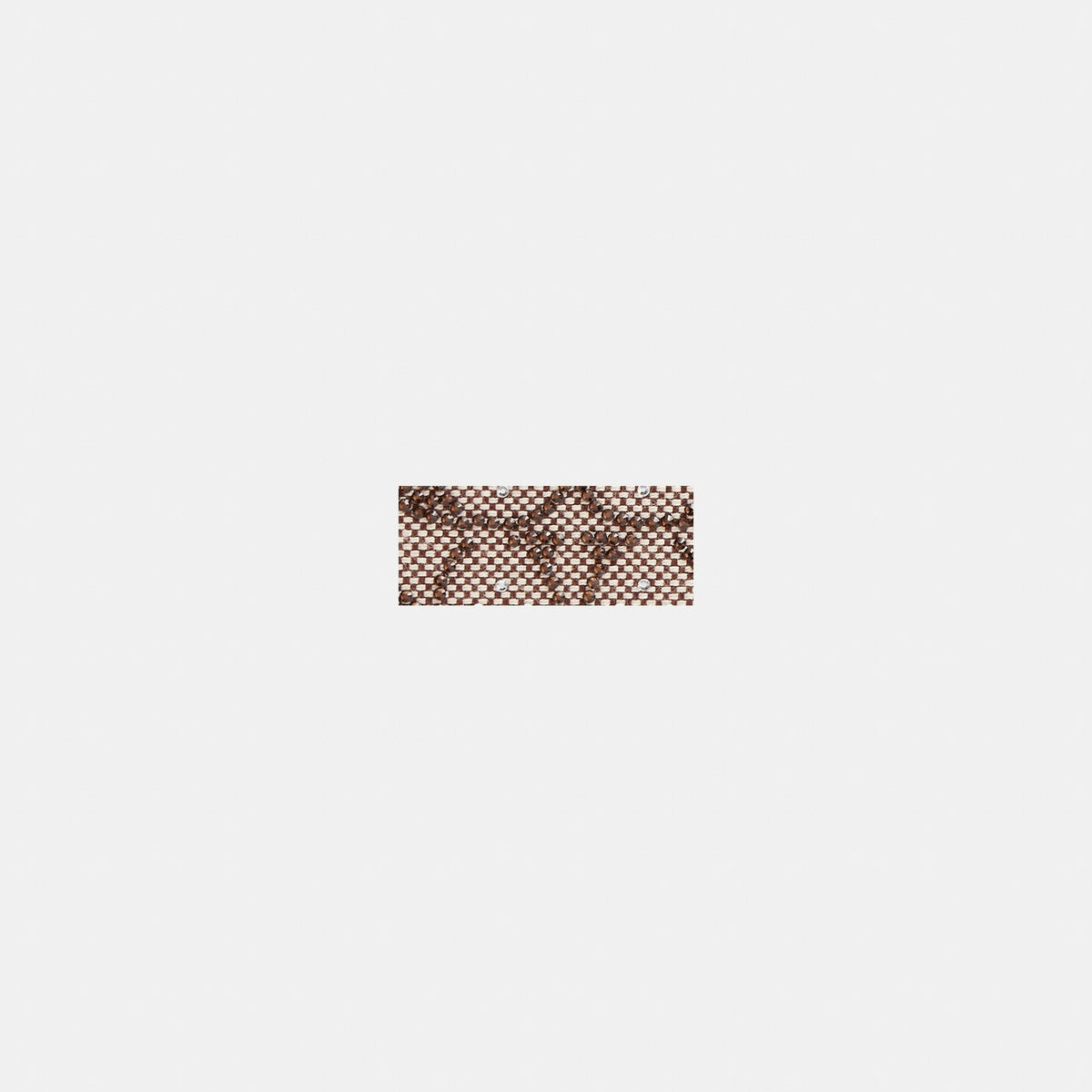 CX244-Essential Small Zip Around Card Case in Crystal Signature Jacquard-Lh/Burnished Amber