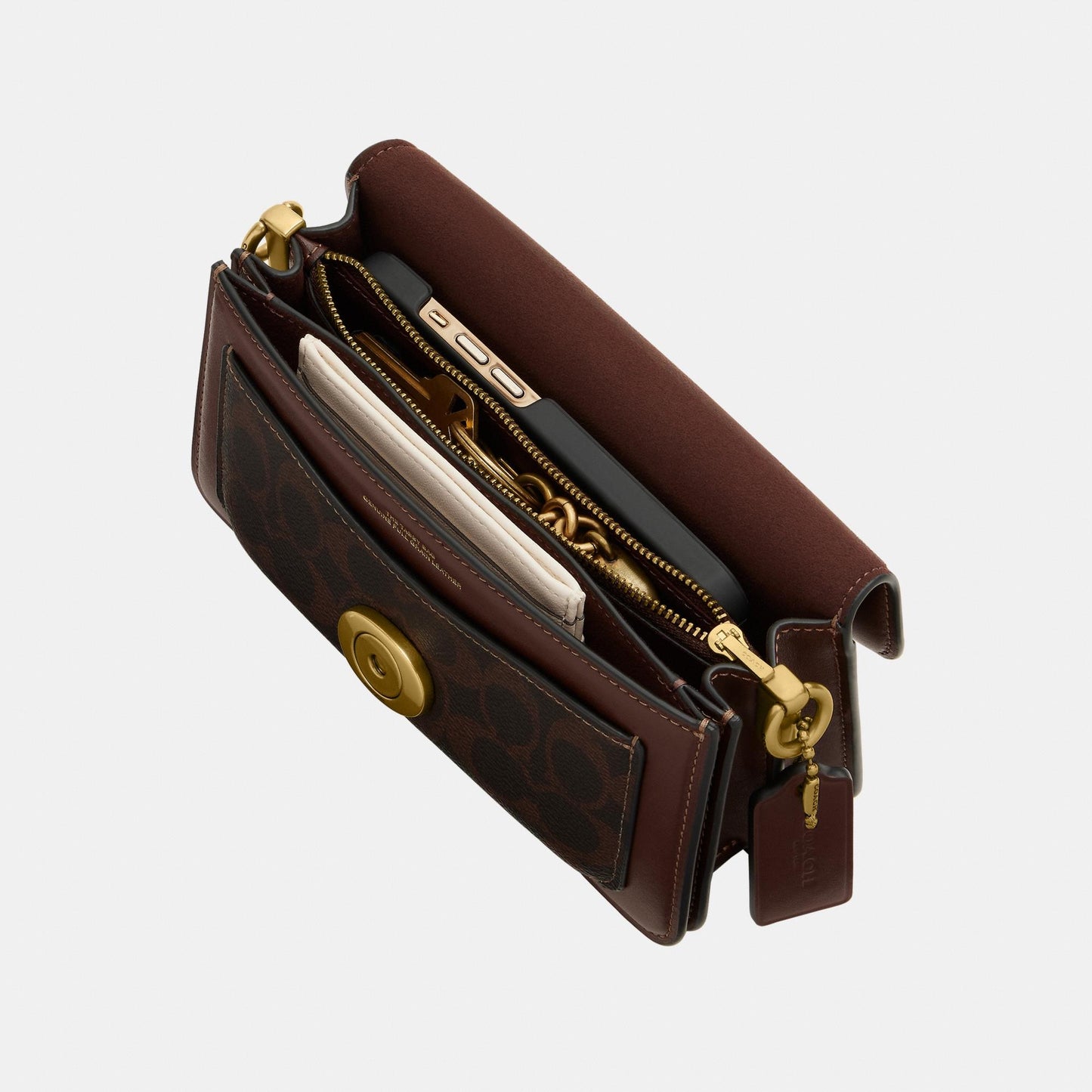 CY200-Tabby Shoulder Bag 20 in Signature Canvas-B4/Maple Maple