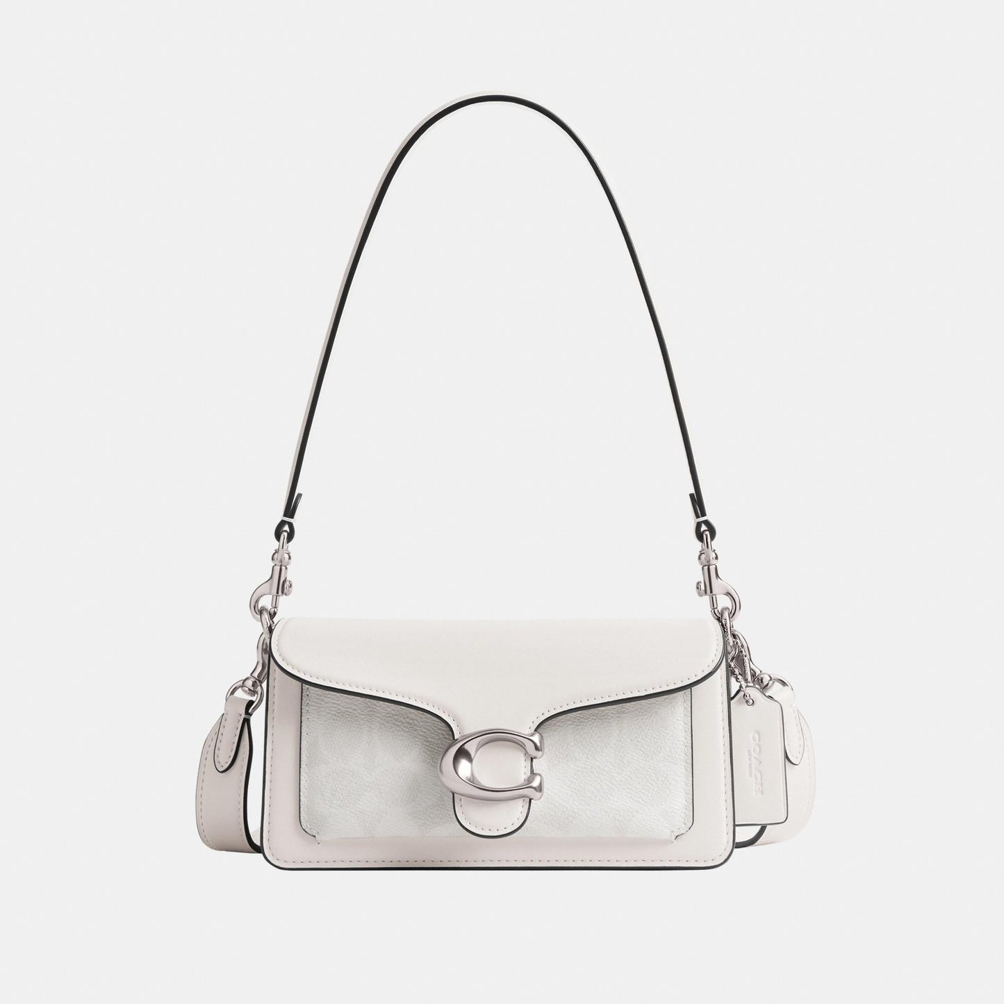 CY200-Tabby Shoulder Bag 20 in Signature Canvas-Lh/White Chalk