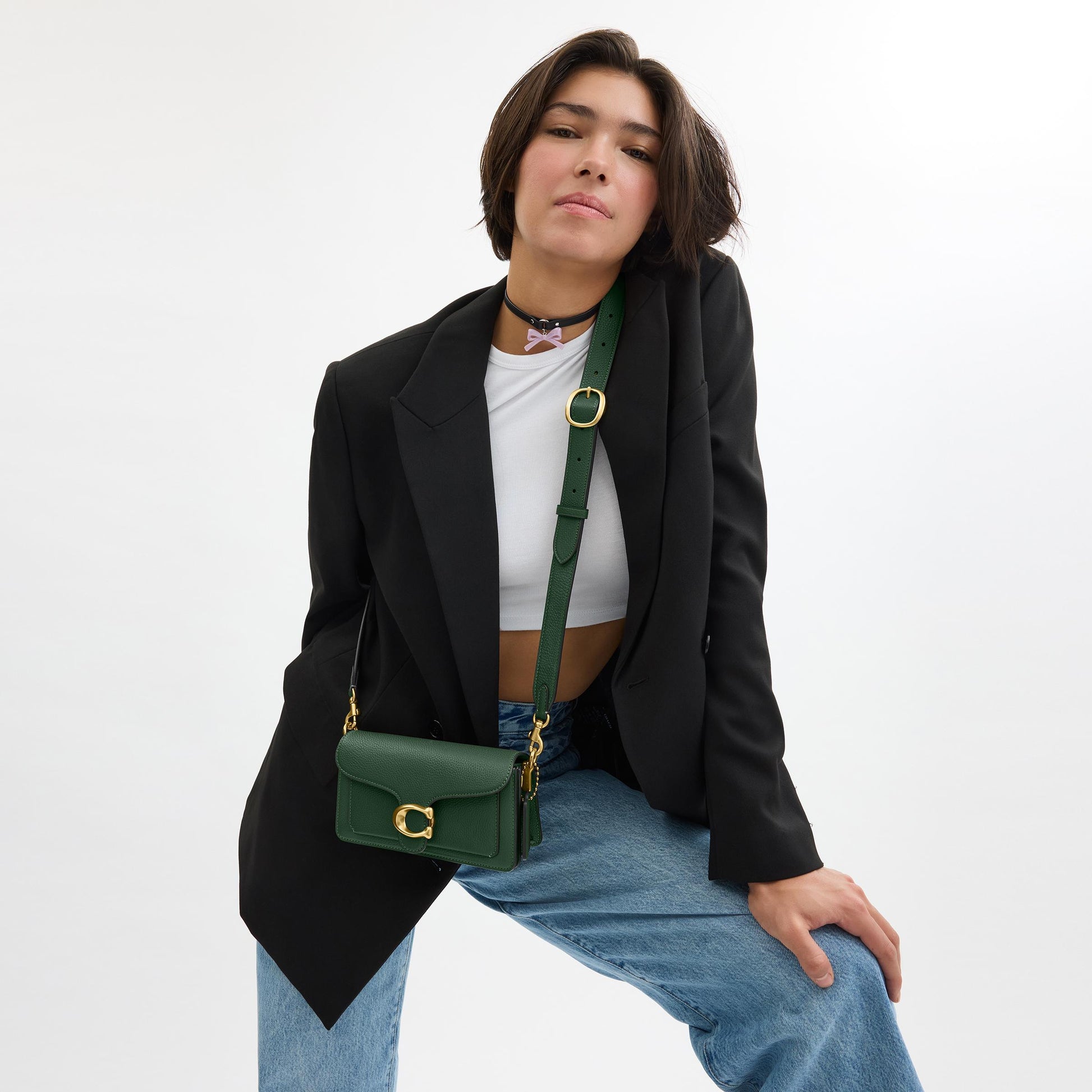 CY201-Tabby Shoulder Bag 20-B4/Hunter Green
