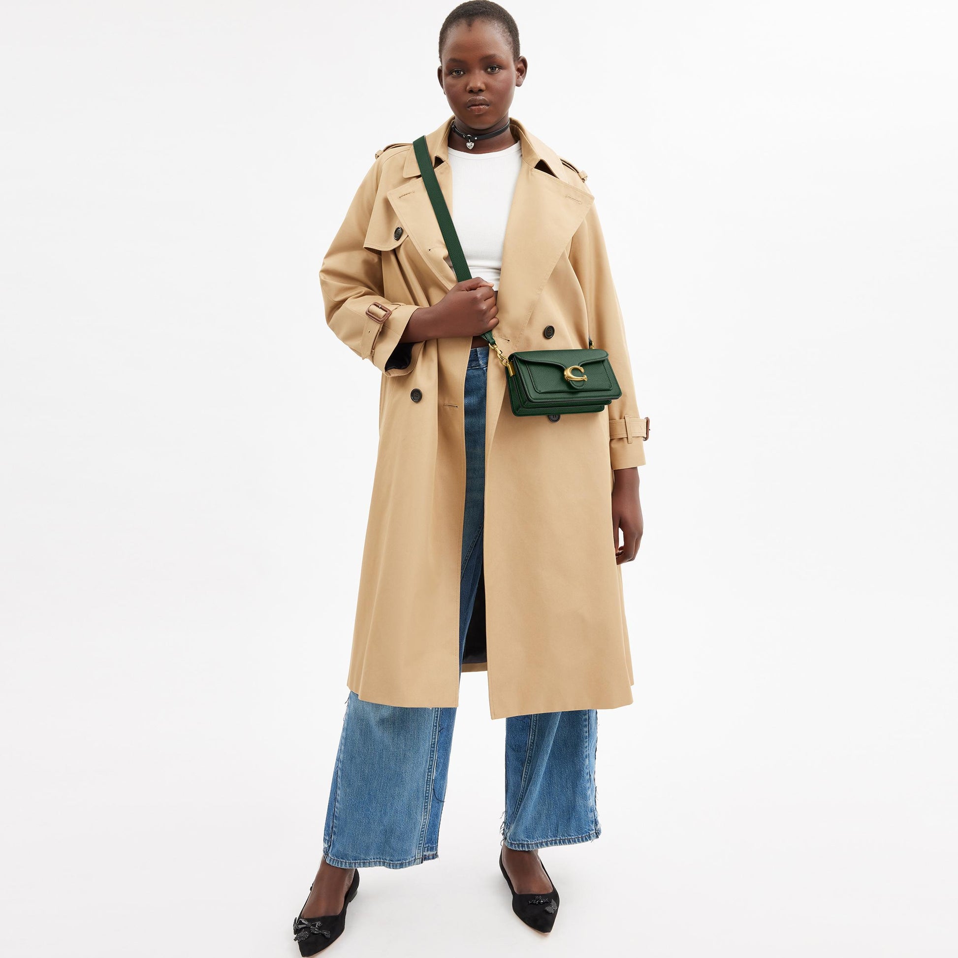 CY201-Tabby Shoulder Bag 20-B4/Hunter Green