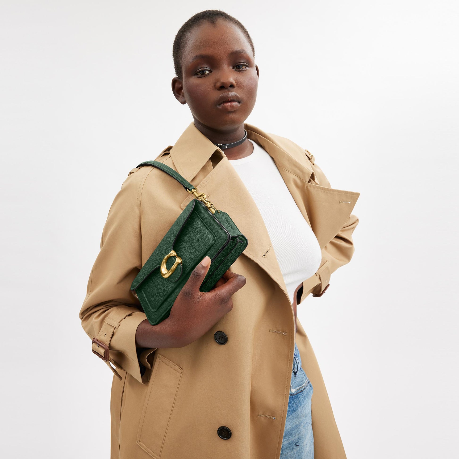 CY201-Tabby Shoulder Bag 20-B4/Hunter Green