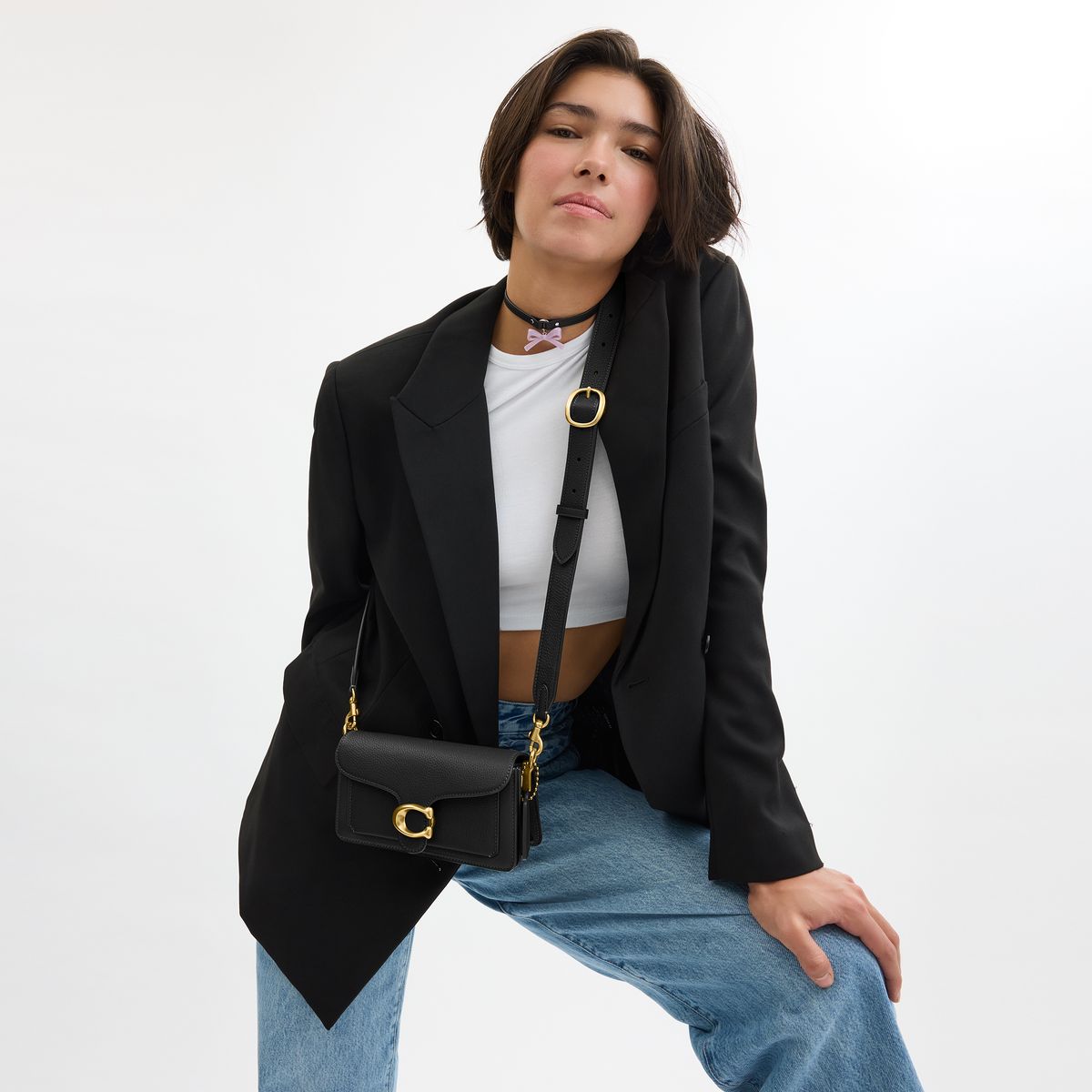 CY201-Tabby Shoulder Bag 20-B4/Black