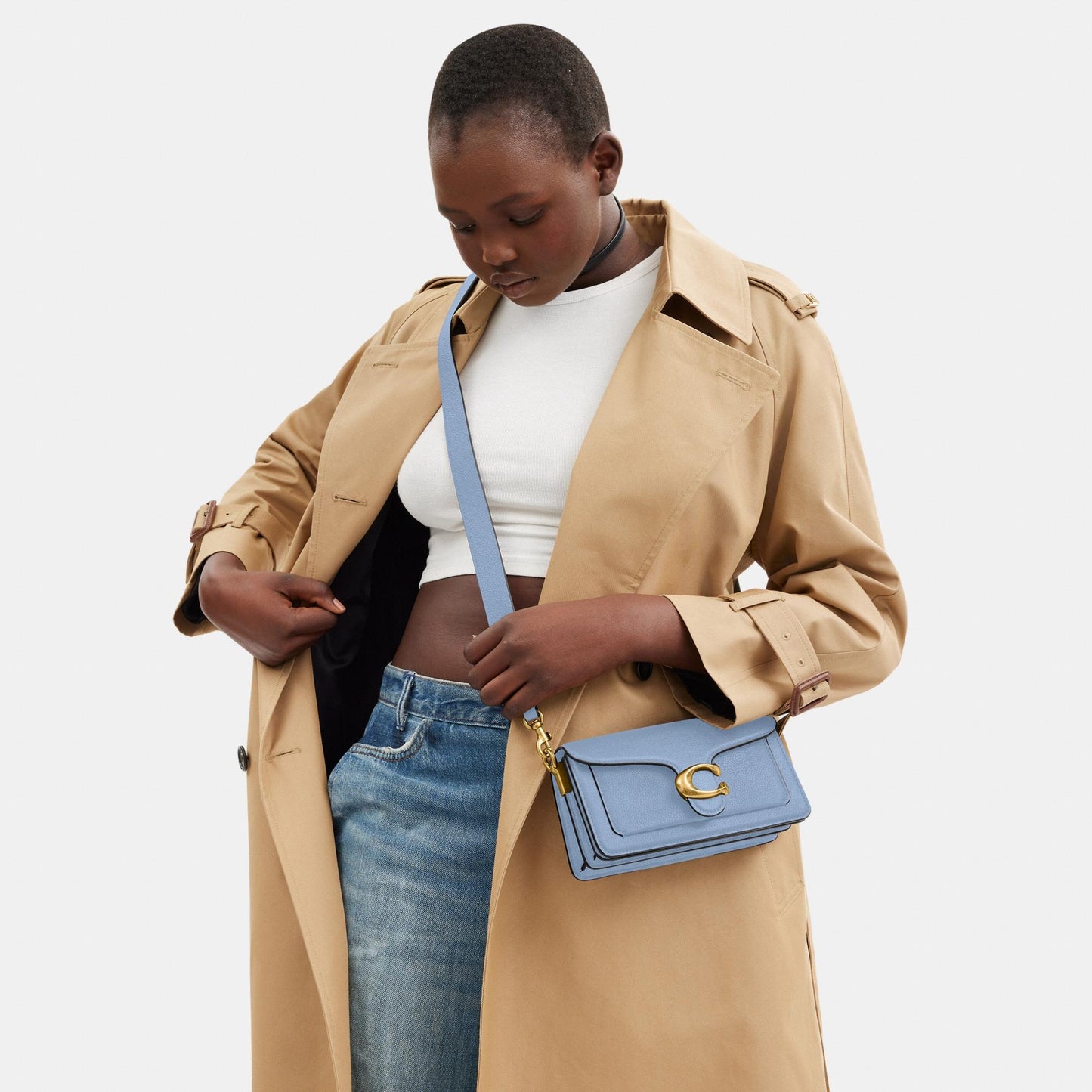 CY201-Tabby Shoulder Bag 20-B4/Bluebell