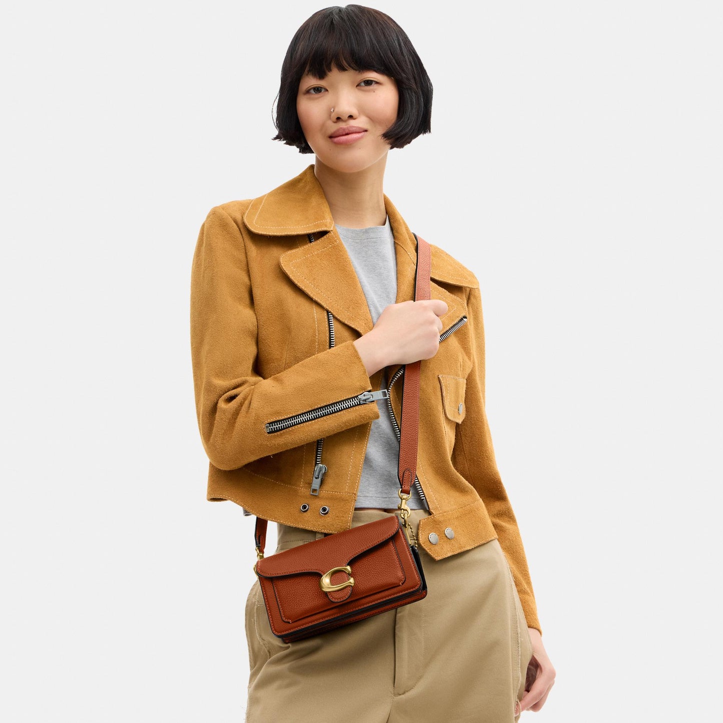 CY201-Tabby Shoulder Bag 20-B4/Amber Brown